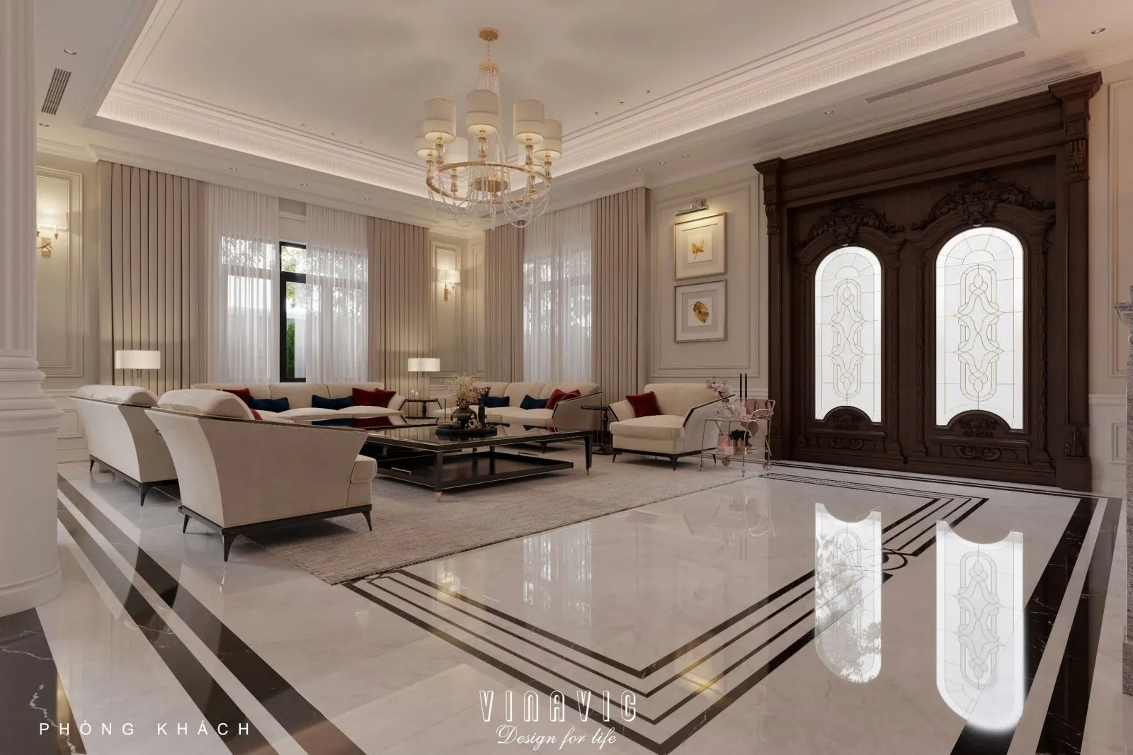 Nội thất biệt thự nhà vườn tân cổ điển