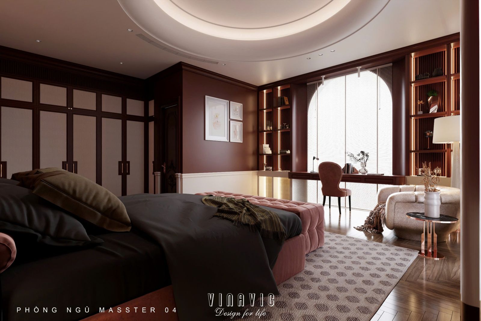 Mẫu nội thất biệt thự tân cổ điển đẹp sang trọng tinh tế NT2343