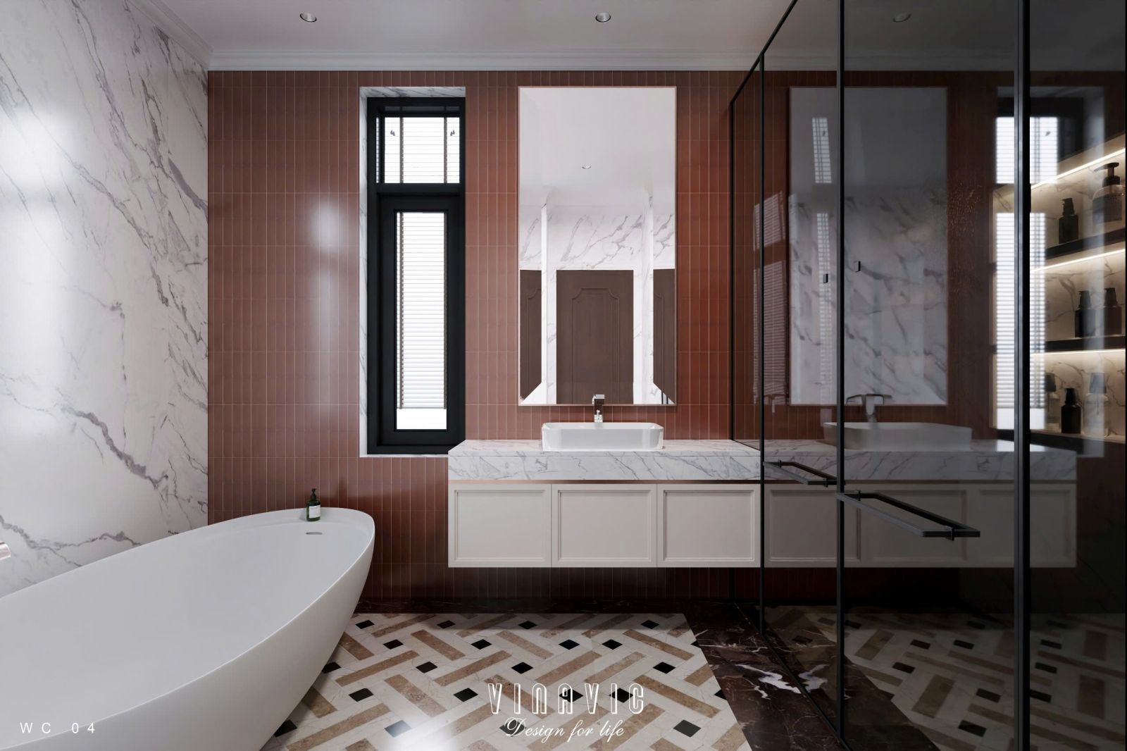 Phòng tắm trong phòng ngủ Master – Không gian thư giãn riêng tư và đẳng cấp