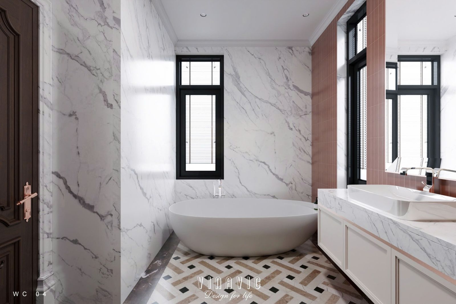 Mẫu nội thất phòng ngủ sang trọng phong cách Neo Classic NT2340