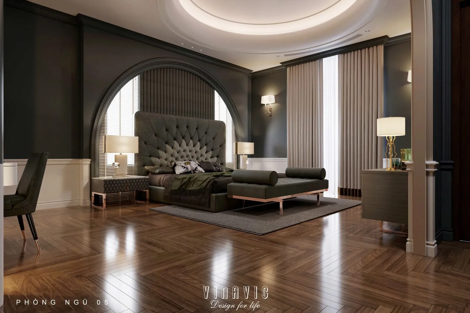 Sử dụng đường nét cong mềm mại tạo chuyển tiếp liền mạch