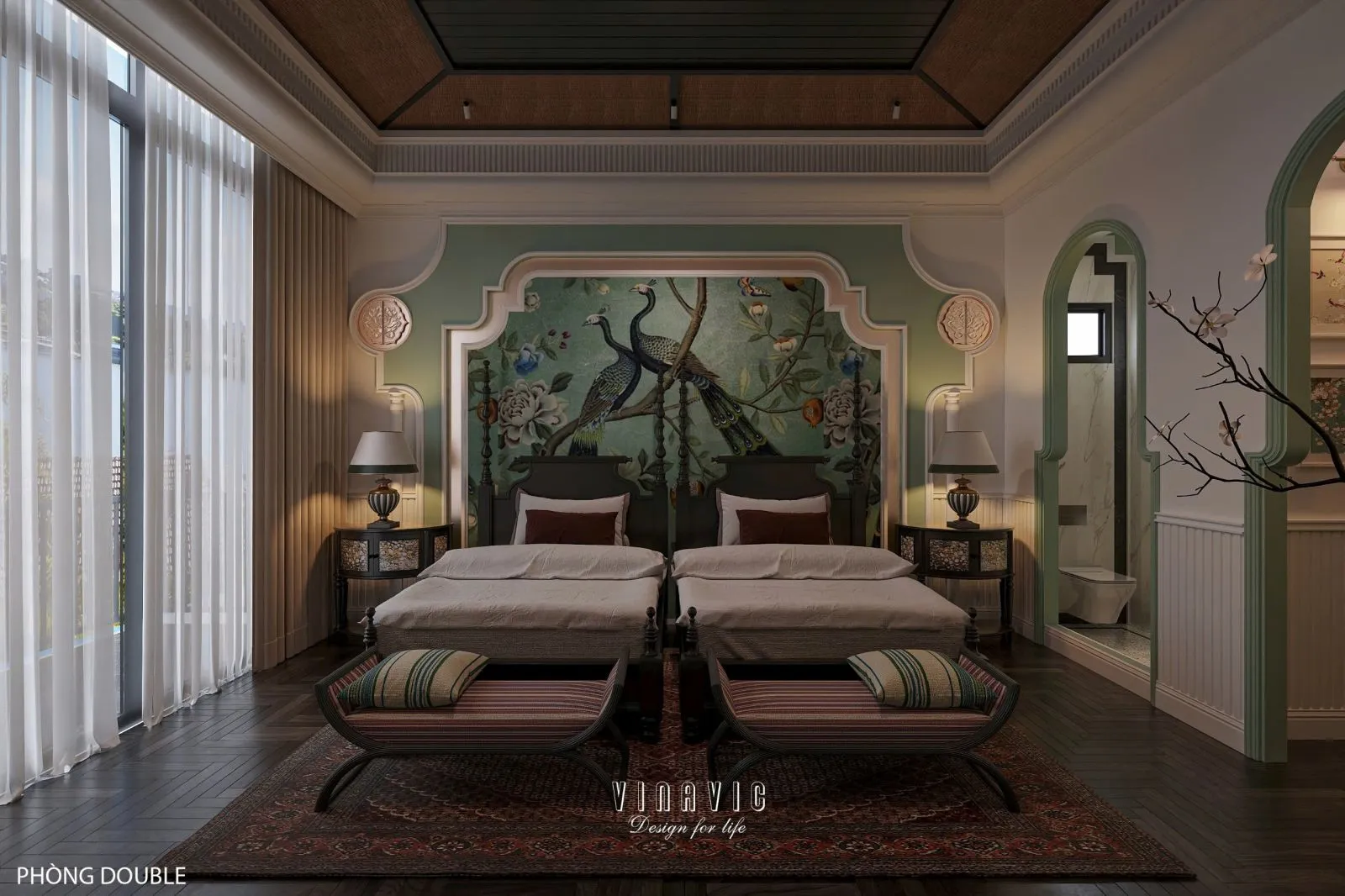 Cách sắp xếp tủ, bàn làm việc và khu trang điểm