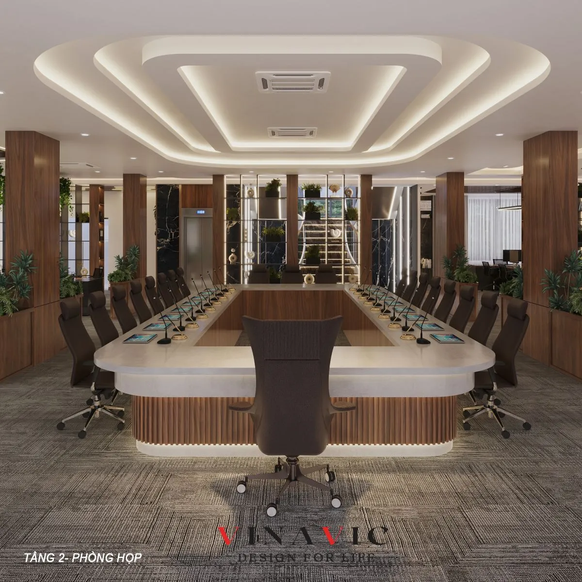 Nhịp điệu lặp lại của ánh sáng và hình khối