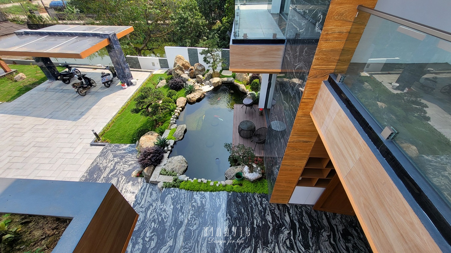 Thi công biệt thự hiện đại 3 tầng 500m2 (CĐT: Mr Vinh - Phú Thọ) TCBT2210