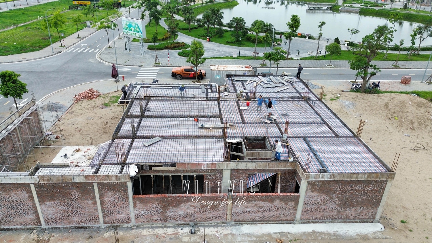 Hình ảnh thi công thực tế tại công trình biệt thự 4 tầng hiện đại TCBT2250