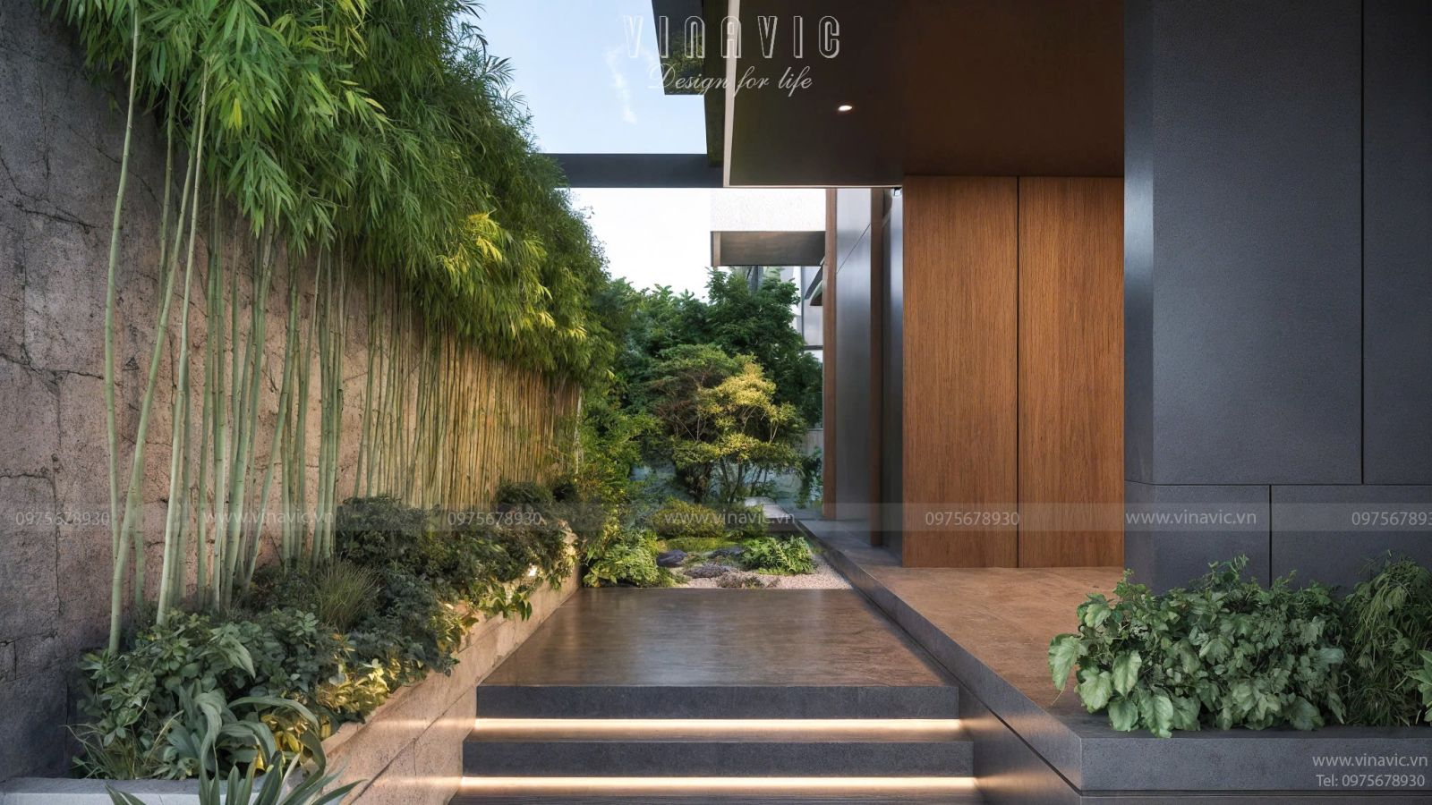 Thiết kế biệt thự hiện đại 3 tầng 1400m² Hien Modern Villa (29x48m) BT2402