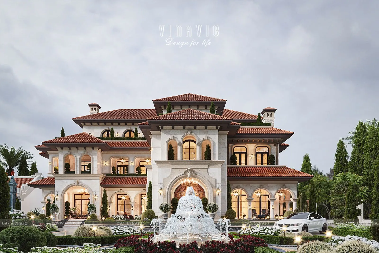 Biệt thự 3 tầng có sân vườn rộng