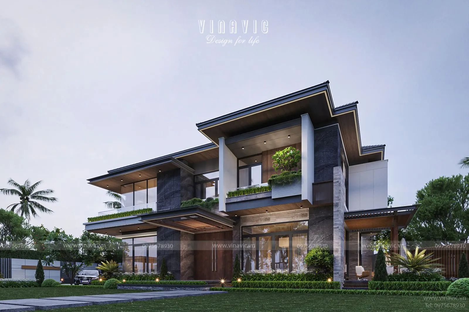 Nhà vườn thiết kế không gian mở