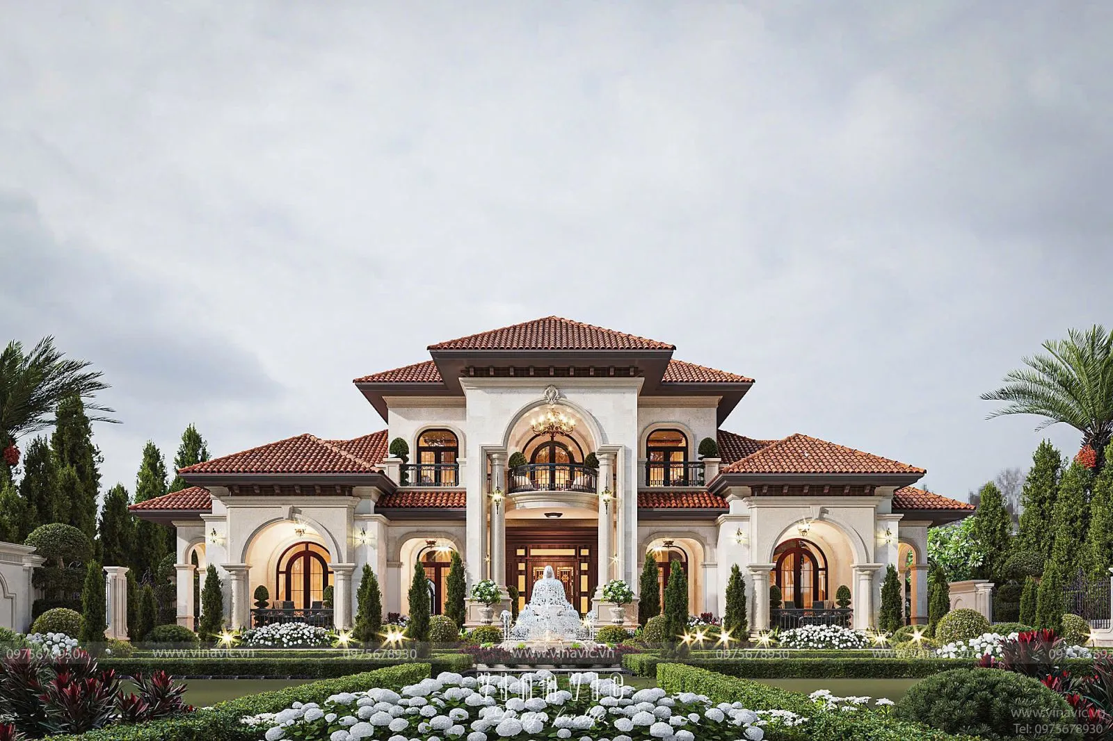 Biệt thự sân vườn địa trung hải