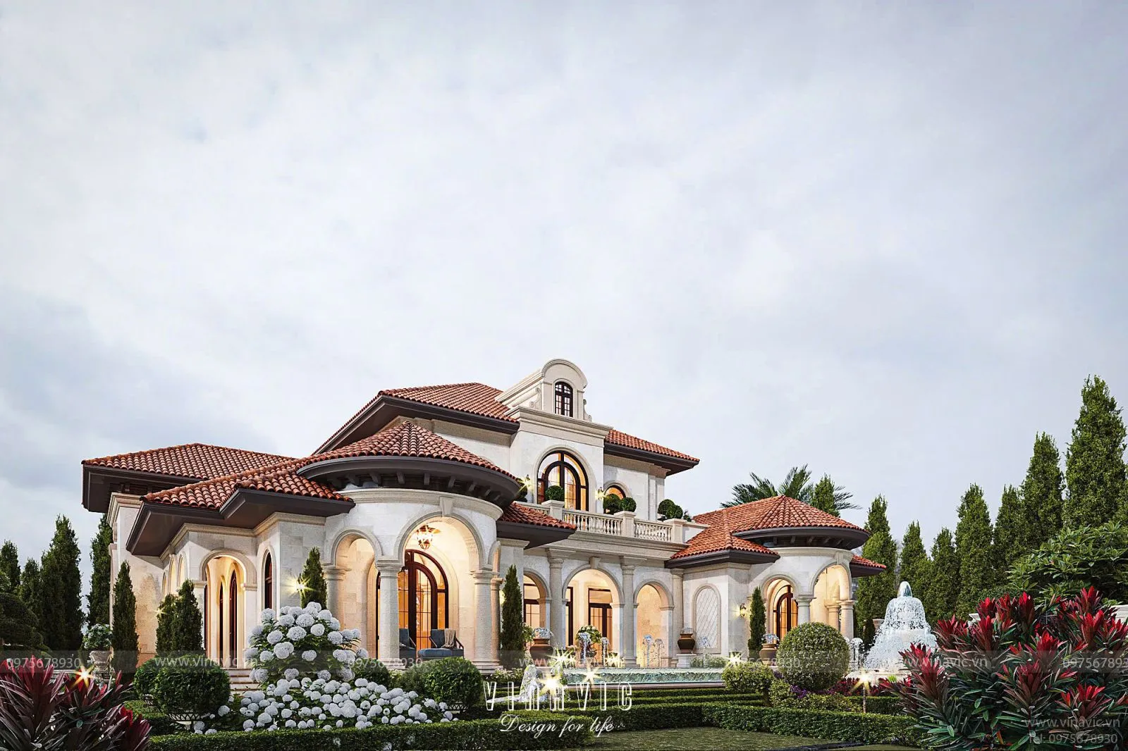 Lựa chọn kiến trúc phù hợp cho thiết kế nhà 2 tầng 6 phòng ngủ