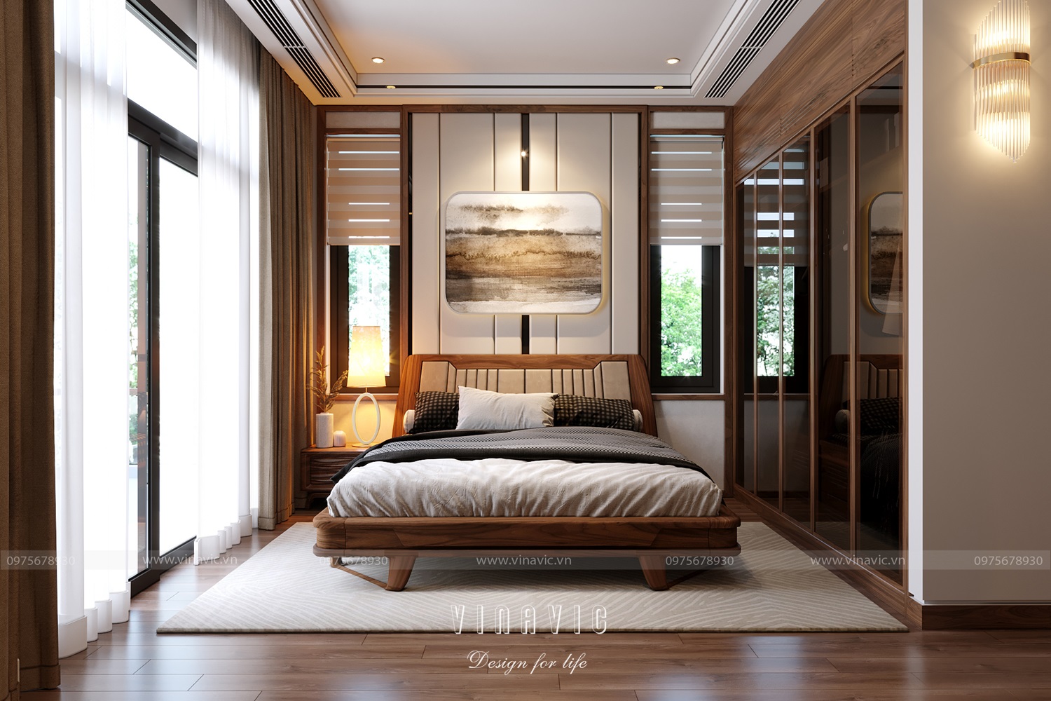 Thiết kế nội thất biệt thự 4 tầng 300m2 CĐT Mr Khánh - Vĩnh Phúc NT2328