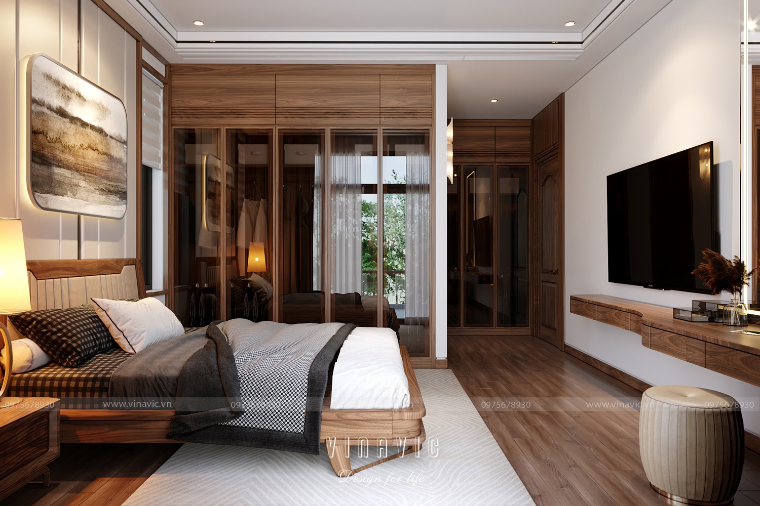 Thiết kế nội thất biệt thự 4 tầng 300m2 CĐT Mr Khánh - Vĩnh Phúc NT2328