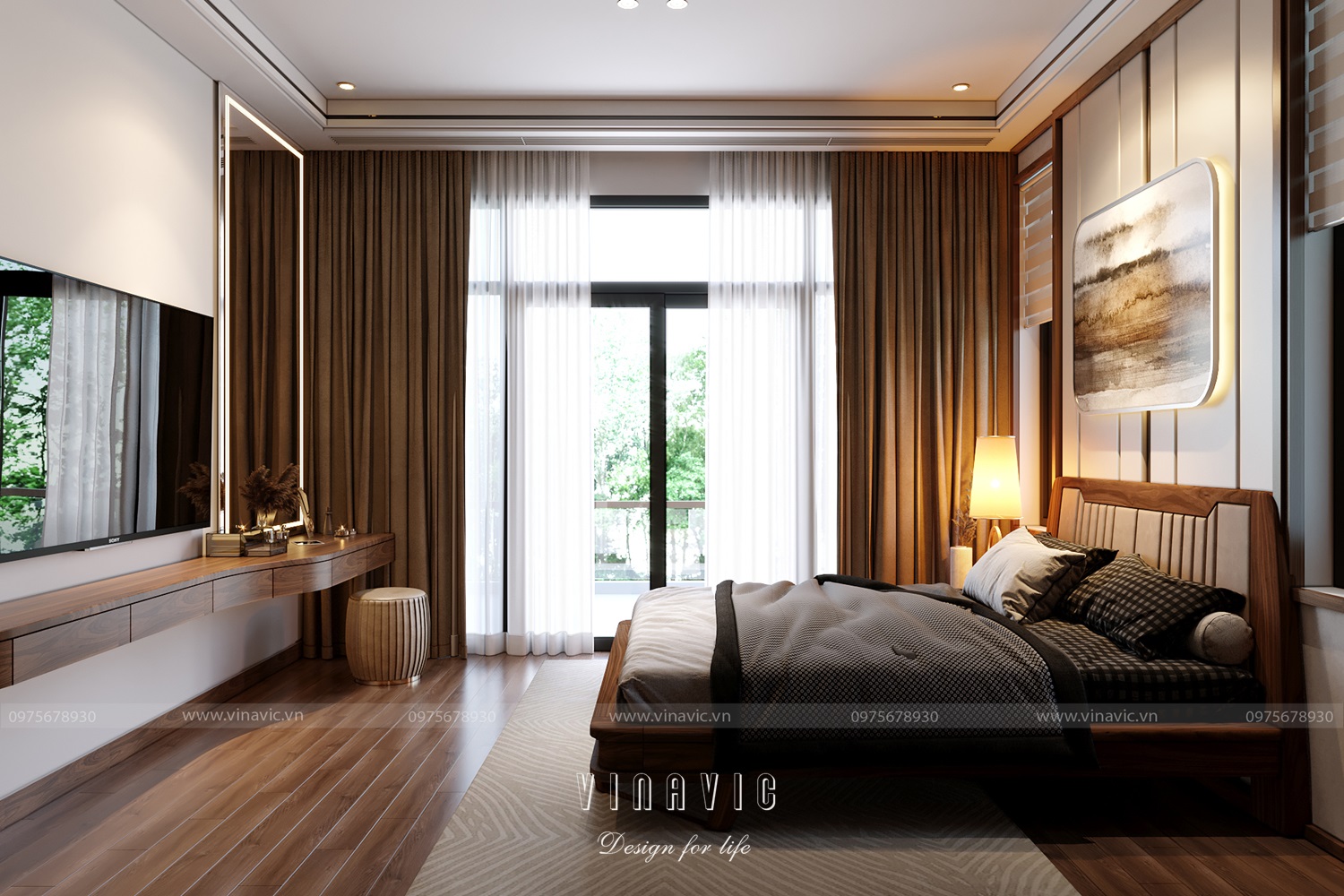 Thiết kế nội thất biệt thự 4 tầng 300m2 CĐT Mr Khánh - Vĩnh Phúc NT2328