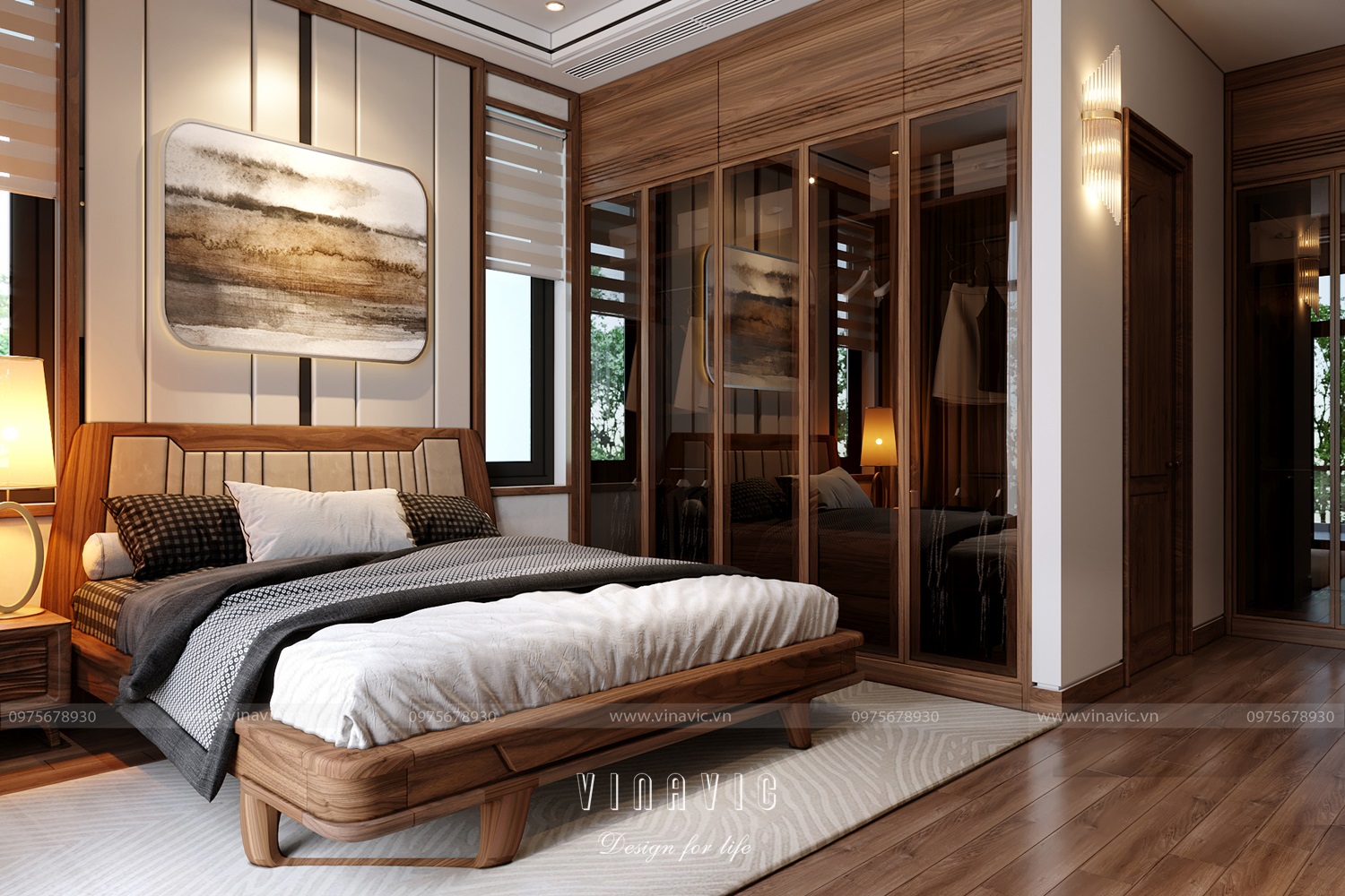 Thiết kế nội thất biệt thự 4 tầng 300m2 CĐT Mr Khánh - Vĩnh Phúc NT2328