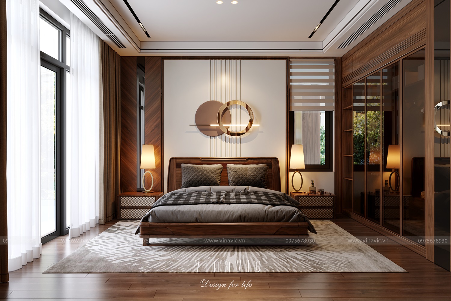 Thiết kế nội thất biệt thự 4 tầng 300m2 CĐT Mr Khánh - Vĩnh Phúc NT2328