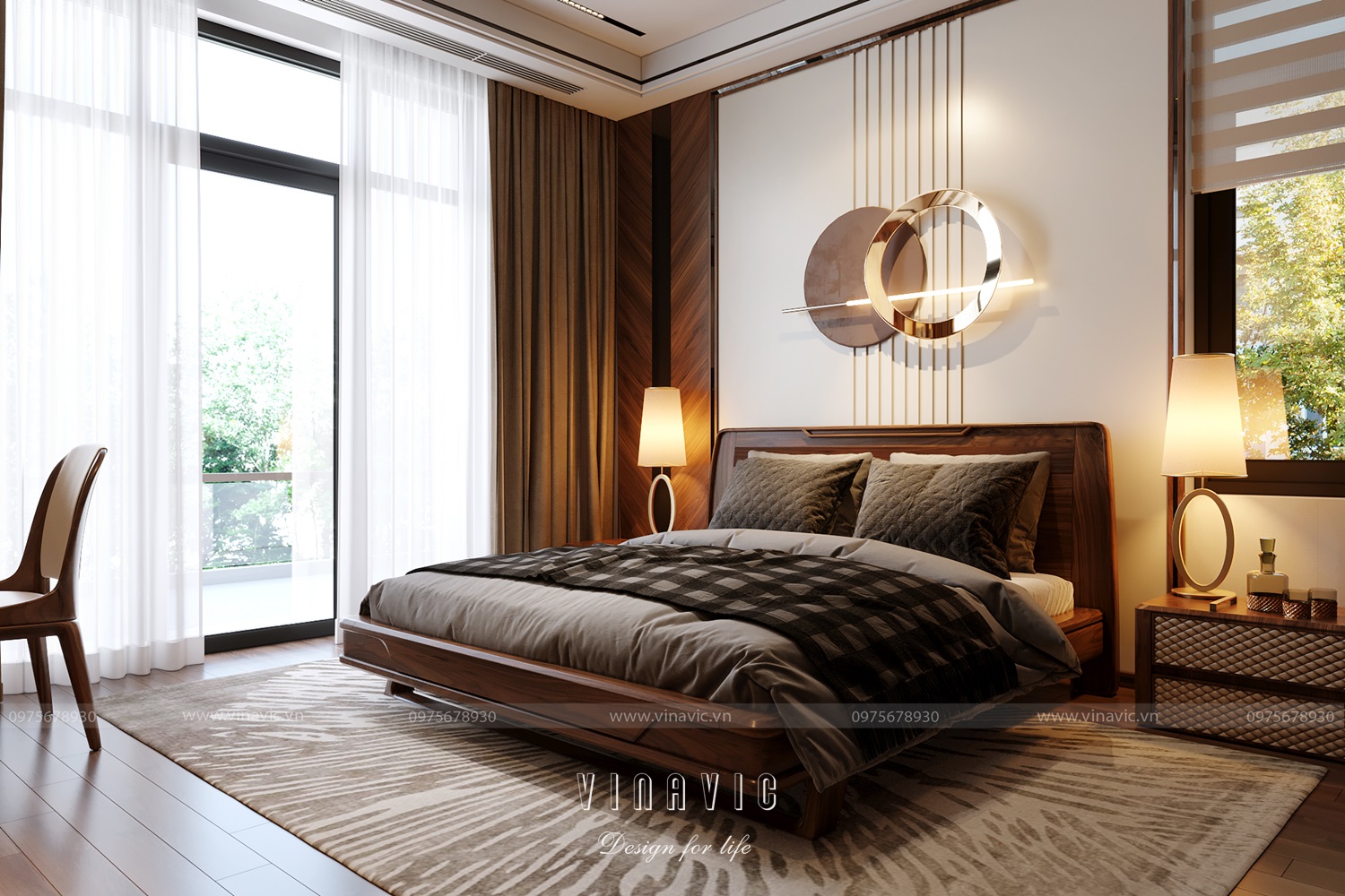 Thiết kế nội thất biệt thự 4 tầng 300m2 CĐT Mr Khánh - Vĩnh Phúc NT2328