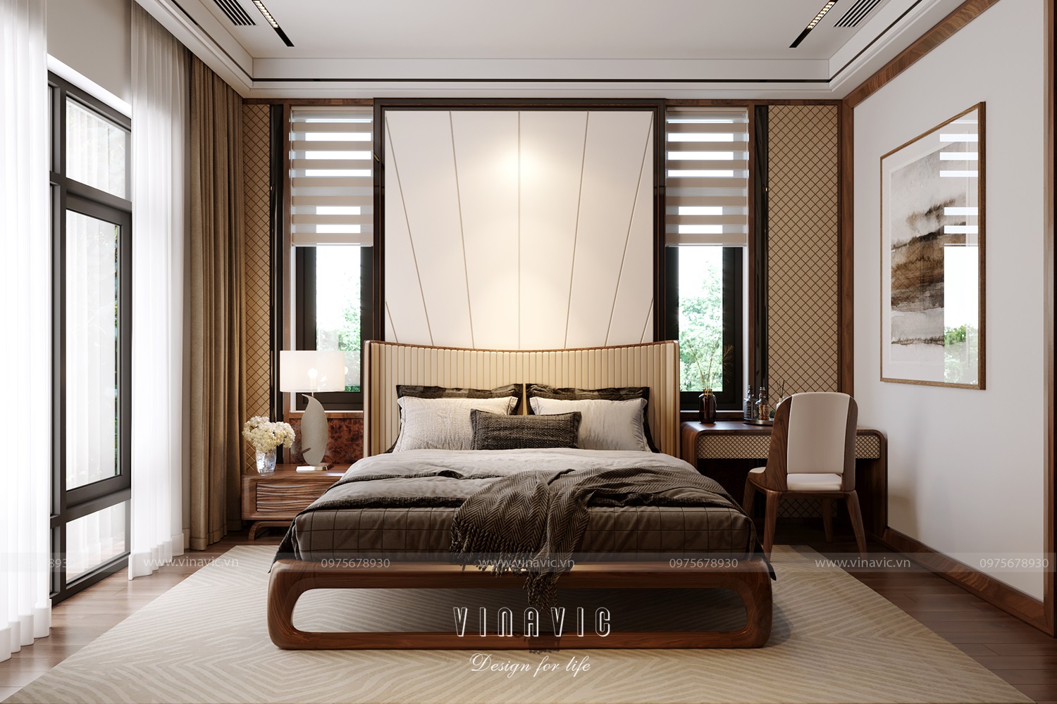 Thiết kế nội thất biệt thự 4 tầng 300m2 CĐT Mr Khánh - Vĩnh Phúc NT2328