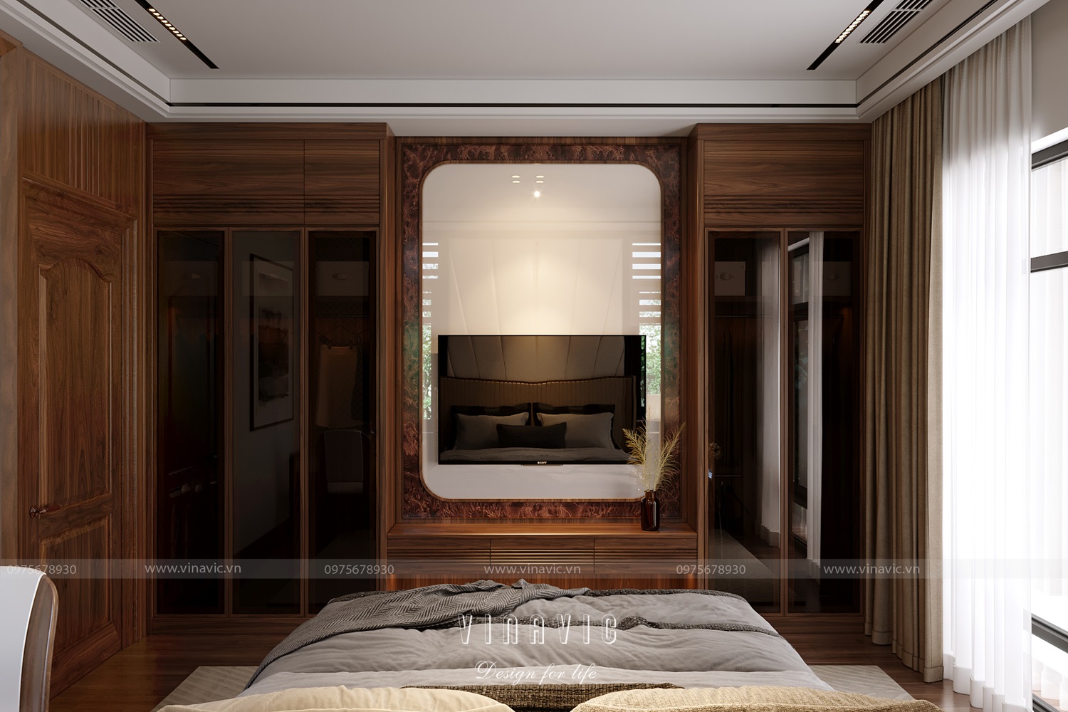 Thiết kế nội thất biệt thự 4 tầng 300m2 CĐT Mr Khánh - Vĩnh Phúc NT2328