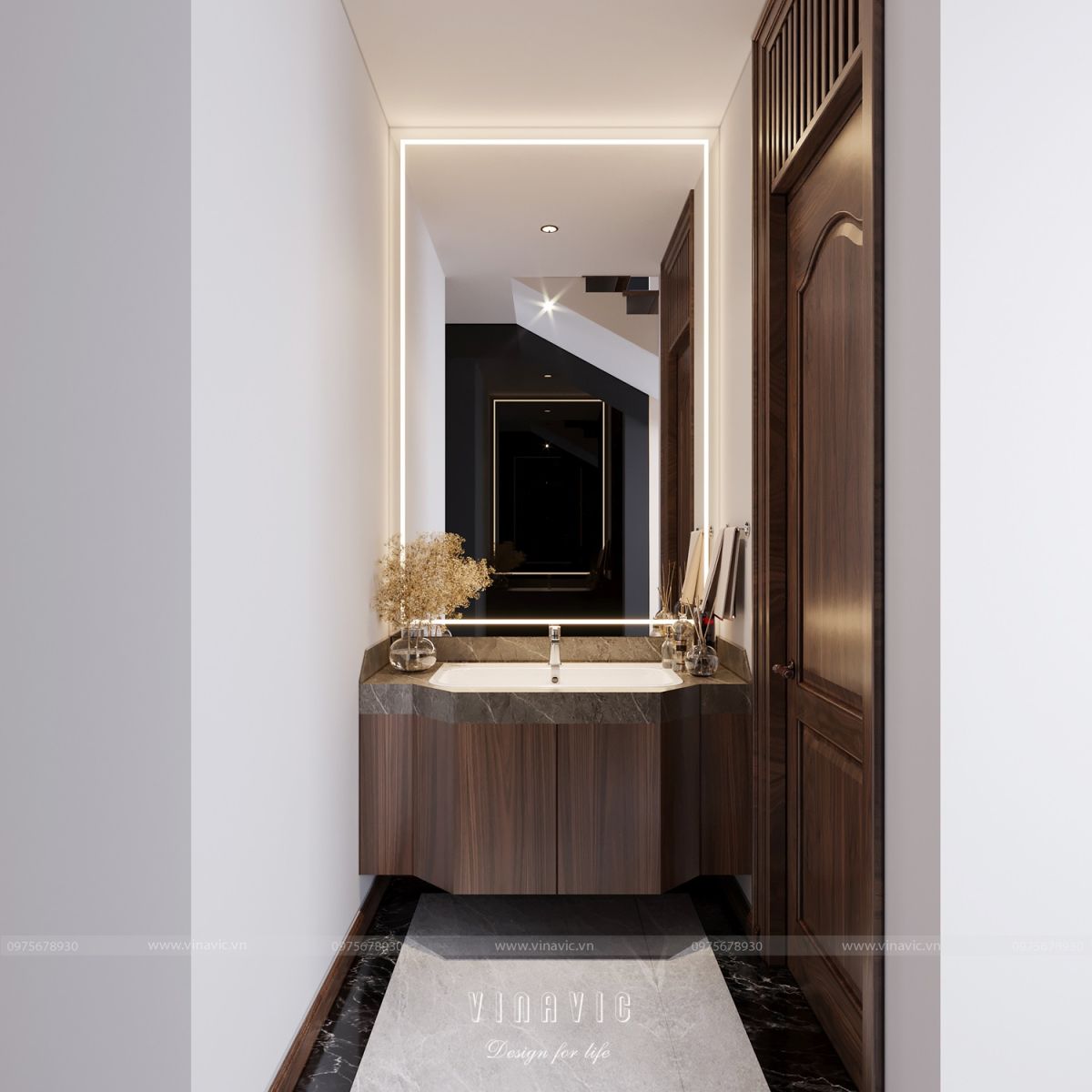 Thiết kế nội thất biệt thự 4 tầng 300m2 CĐT Mr Khánh - Vĩnh Phúc NT2328