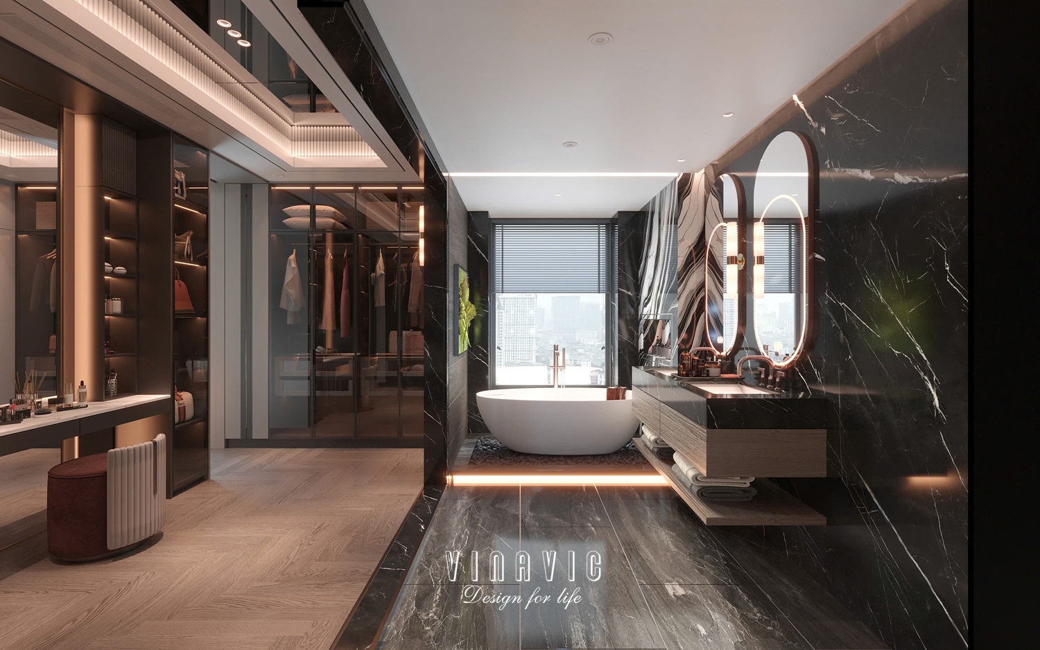 Mẫu Thiết Kế Nội Thất Luxury Modern Sang Trọng NT2347