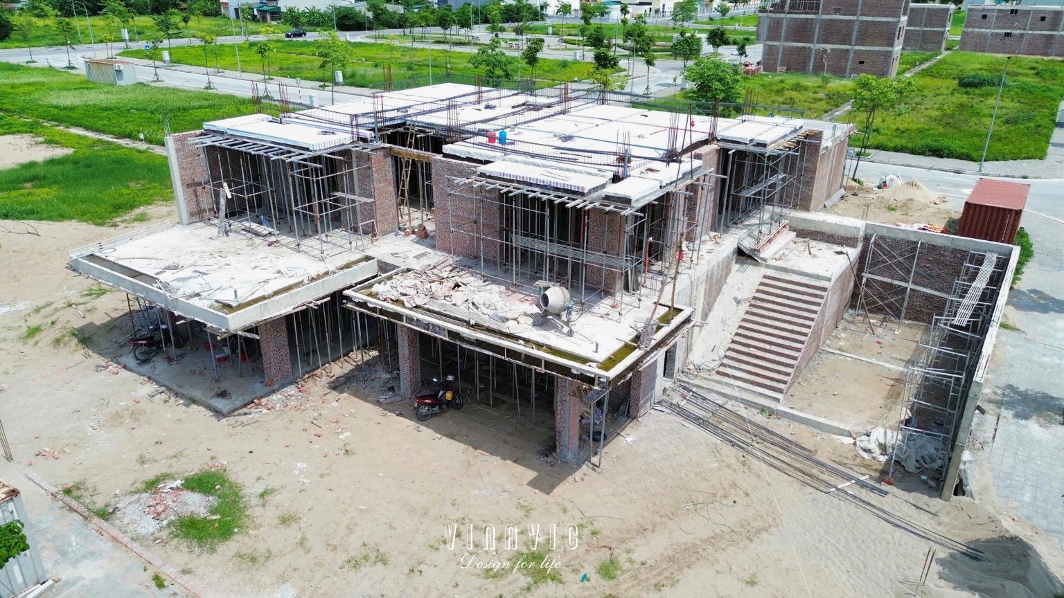 Thi công biệt thự 4 tầng hiện đại 22m x 17m (CĐT: Mr.Lưu- Hải Dương) TCBT2250