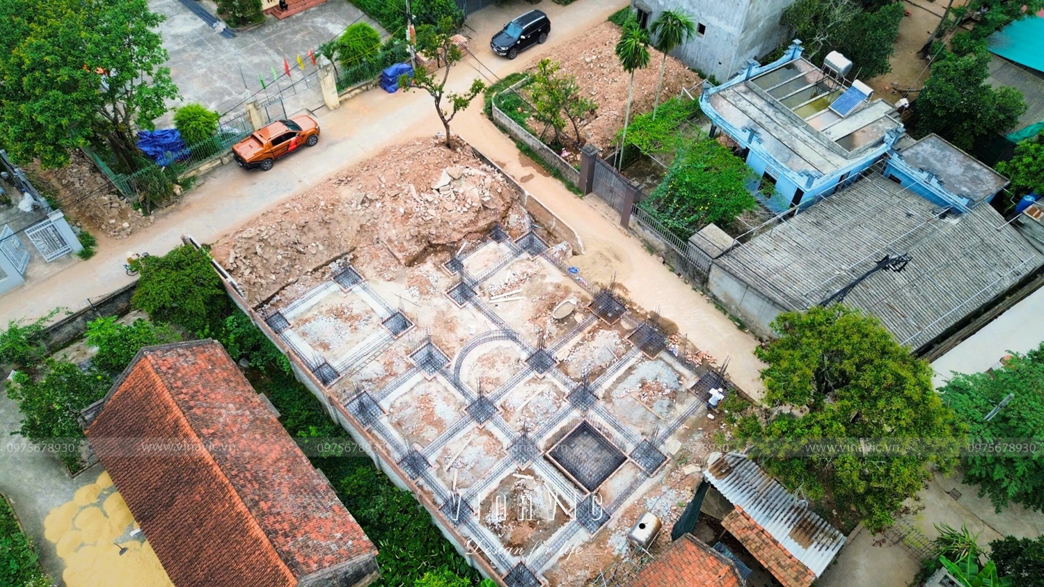 Thi công biệt thự 3 tầng hiện đại 17x26m (CĐT: Mr.Huy - Hà Nam) TCBT2251