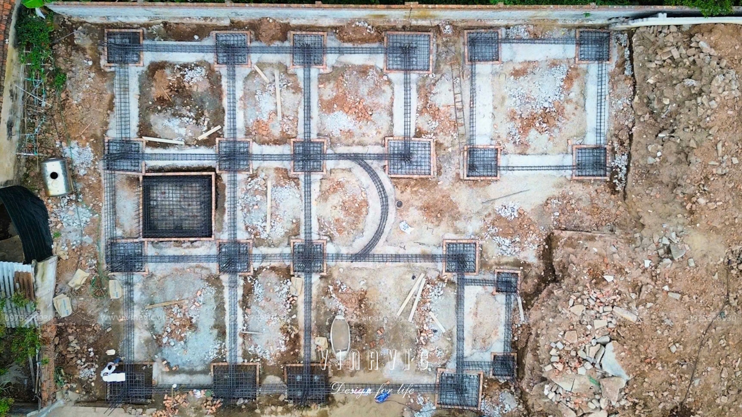 Thi công biệt thự 3 tầng hiện đại 17x26m (CĐT: Mr.Huy - Hà Nam) TCBT2251