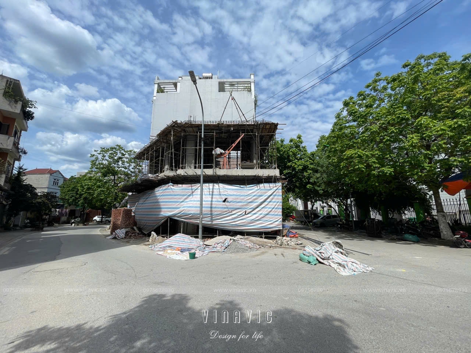 Thi công nhà phố 7 tầng thang máy hiện đại (CĐT: Mr.Long - Hà Nội) TCNP2252