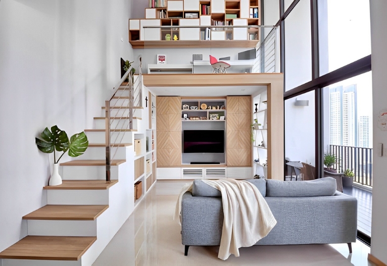 Decor nhà đẹp có gác lửng