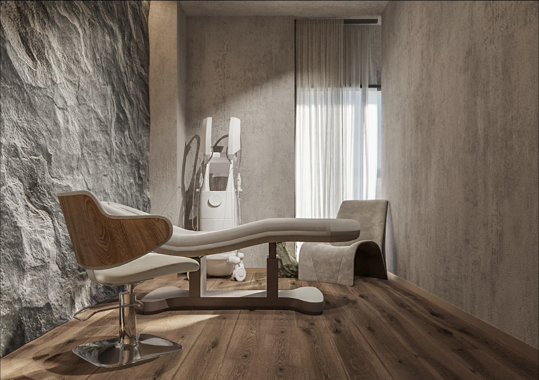 Không gian nội thất spa sang trọng và thư giãn