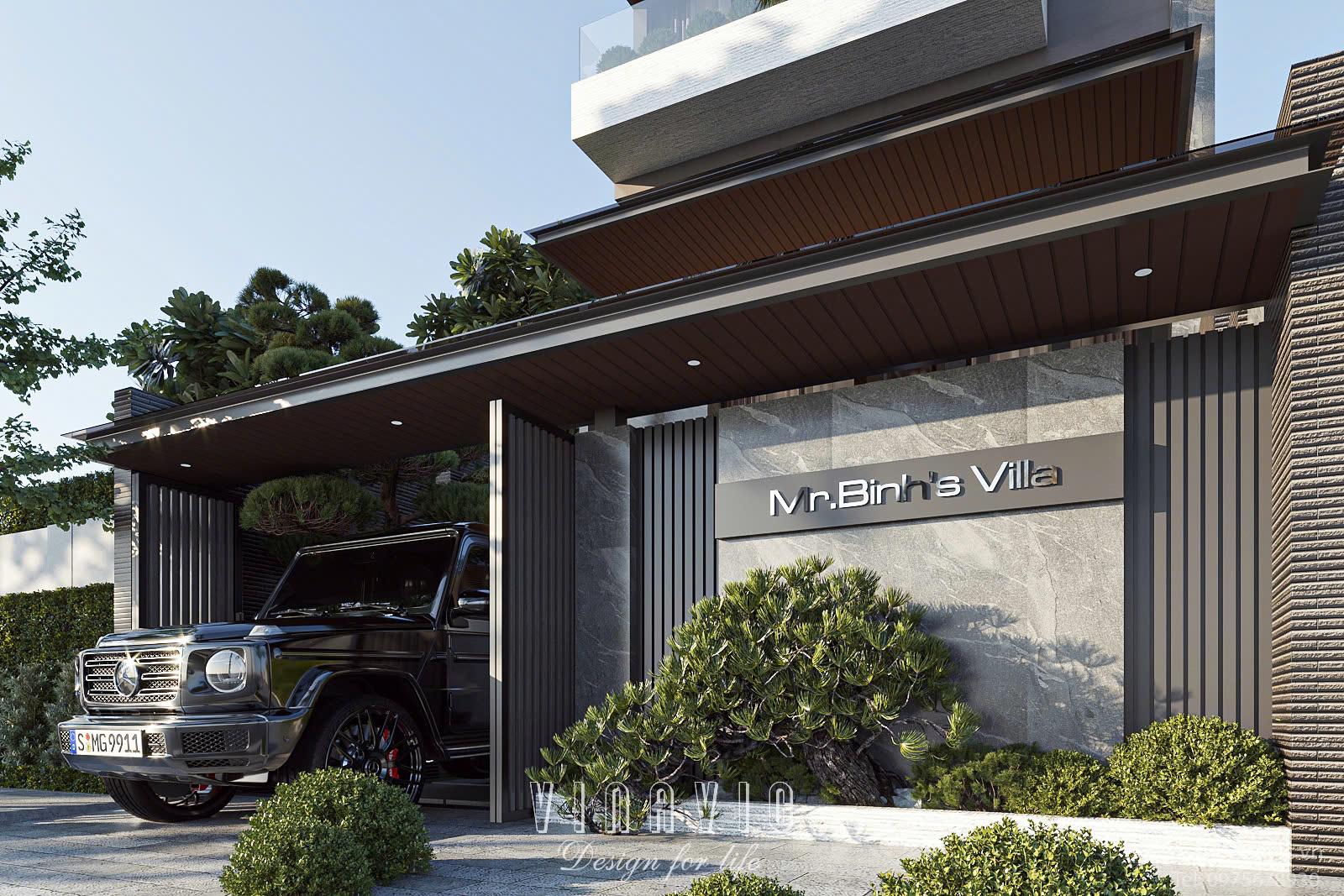 Bố trí mặt bằng công năng thiết kế biệt thự 6 tầng hiện đại 8x21m BT2411