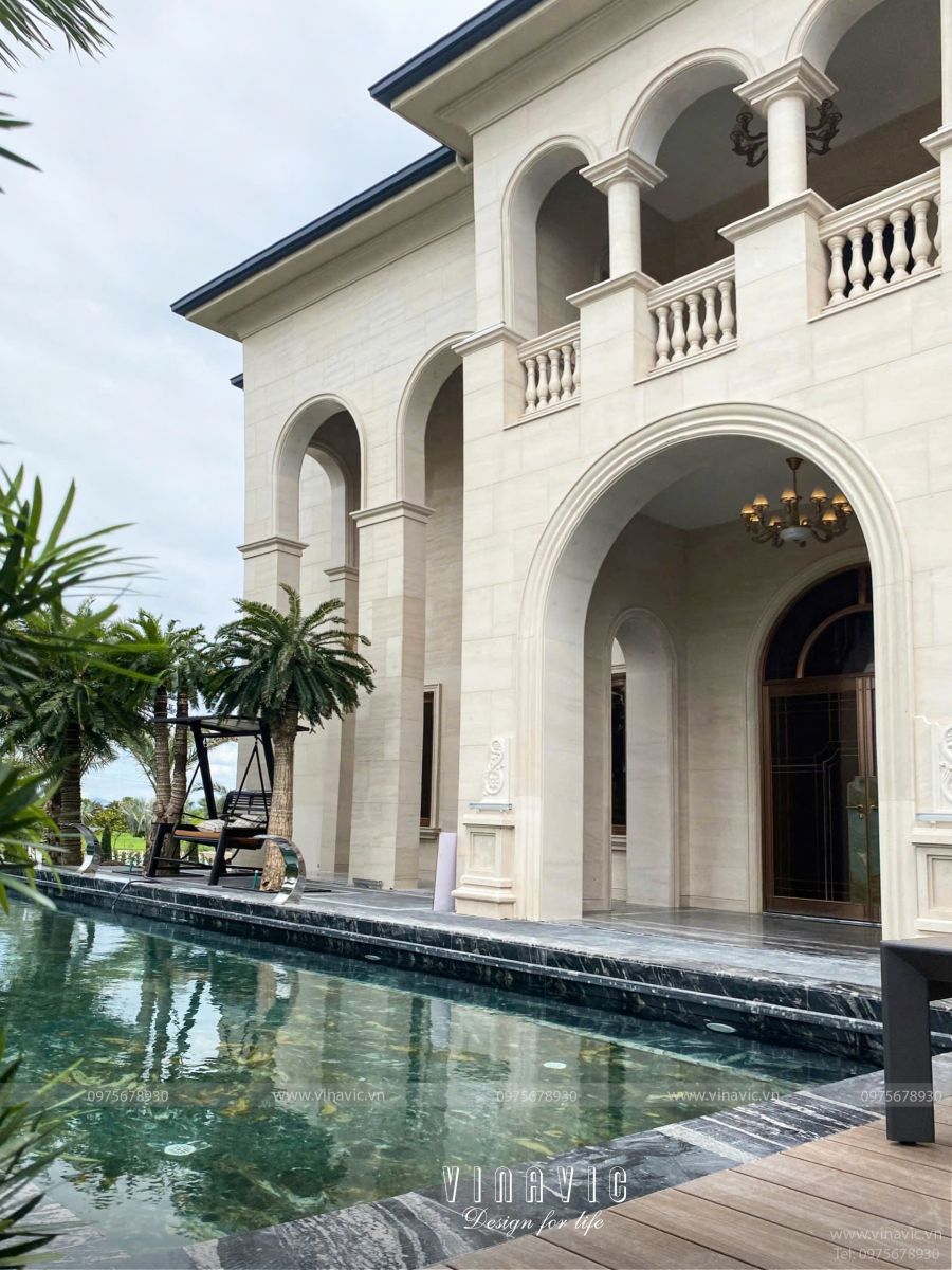 Thi công biệt thự Địa Trung Hải 340m2 (CĐT: Mr Phú- Hà Tĩnh) TCBT2207