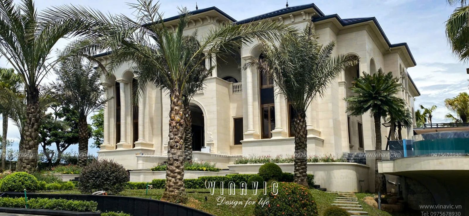 Thi công biệt thự Địa Trung Hải 340m2 (CĐT: Mr Phú- Hà Tĩnh) TCBT2207