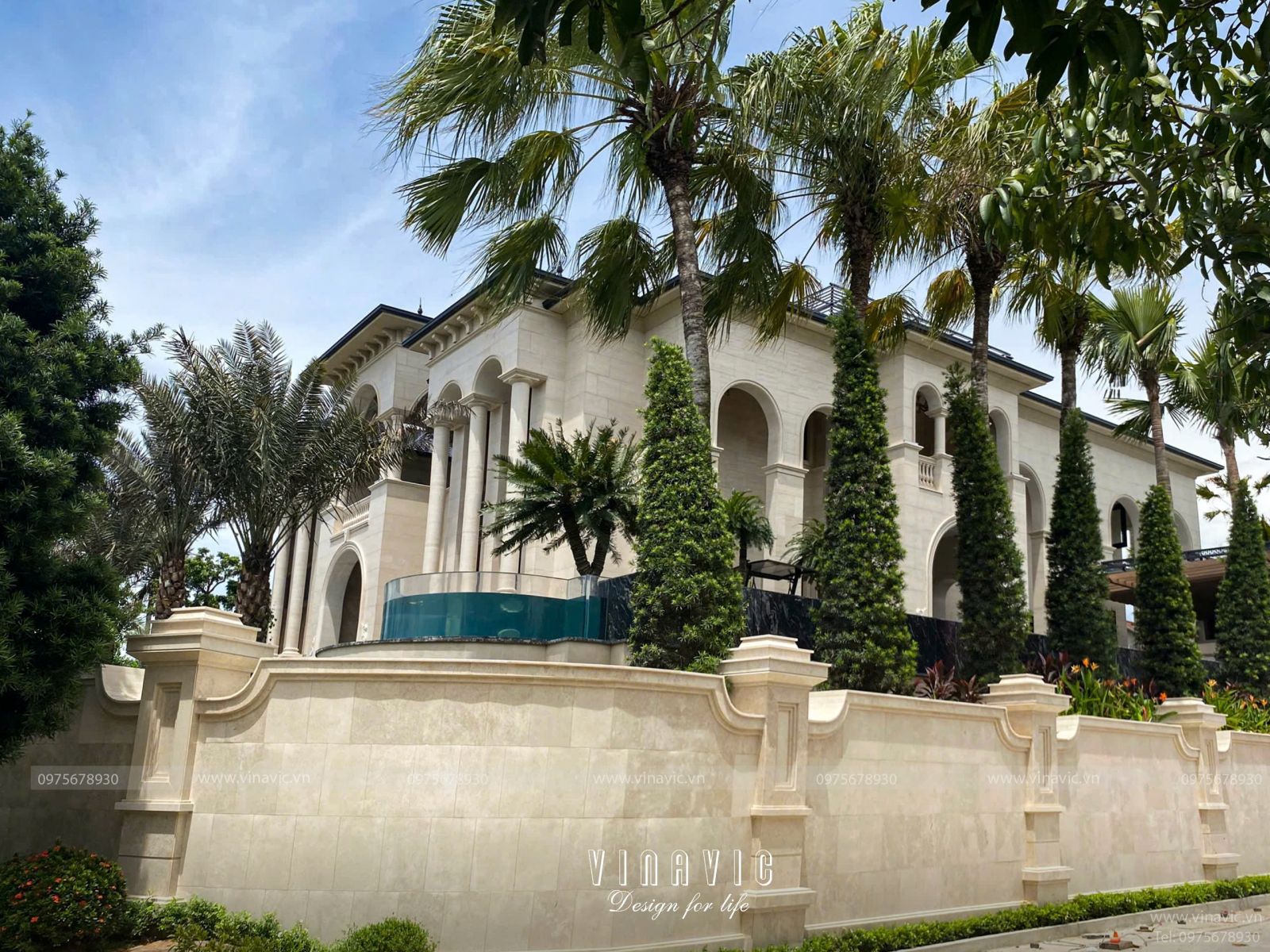 Thi công biệt thự Địa Trung Hải 340m2 (CĐT: Mr Phú- Hà Tĩnh) TCBT2207