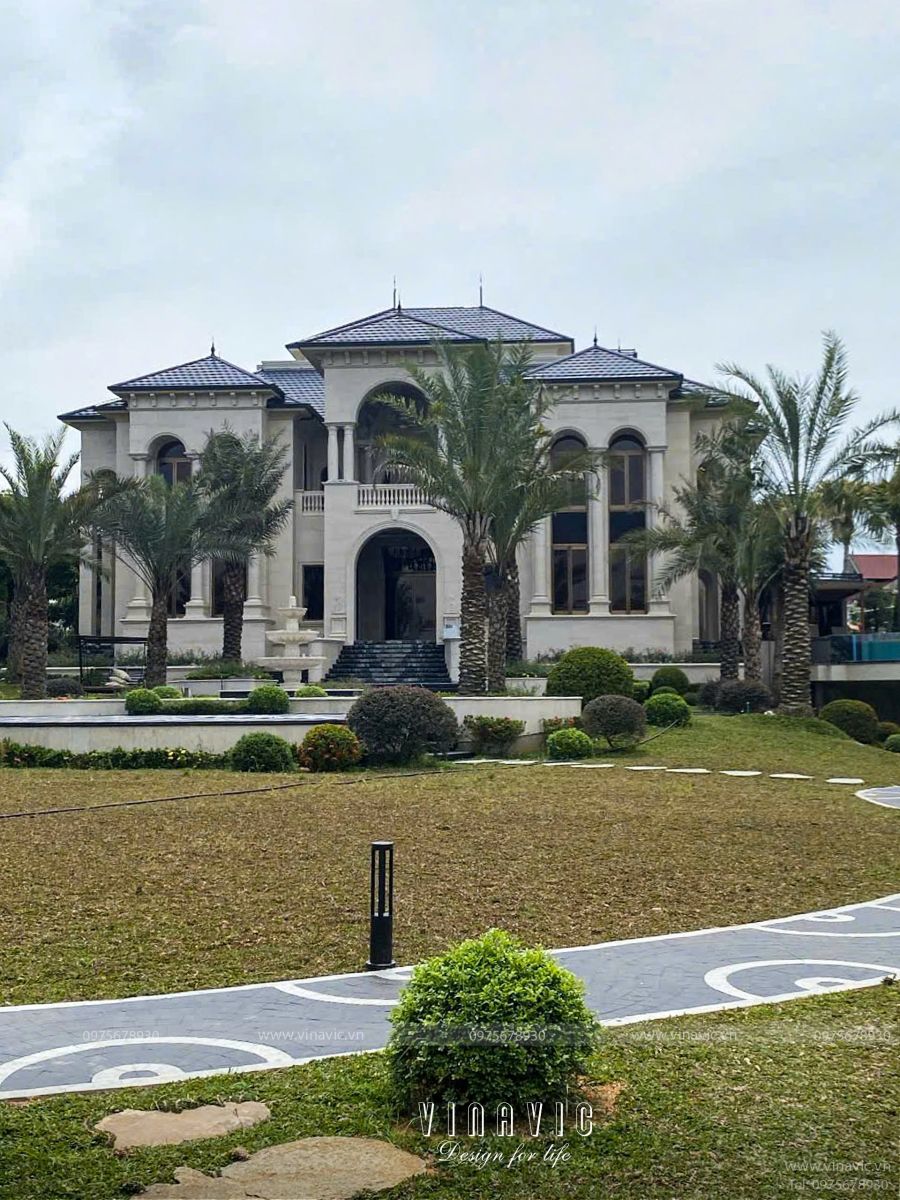 Thi công biệt thự Địa Trung Hải 340m2 (CĐT: Mr Phú- Hà Tĩnh) TCBT2207