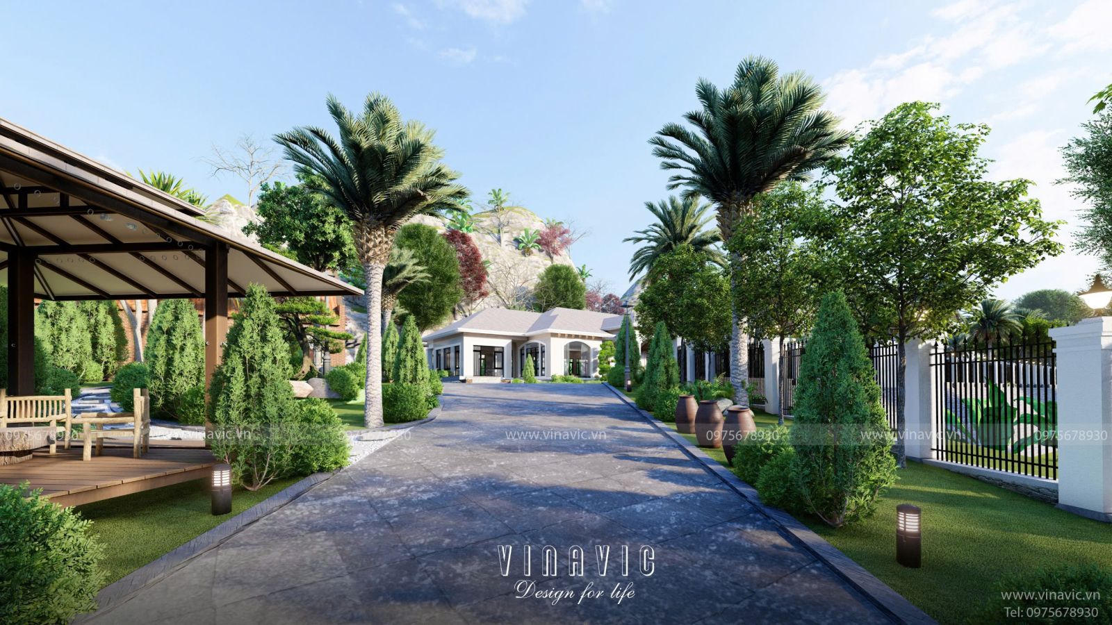 Dự toán kinh phí thiết kế sân vườn sau nhà