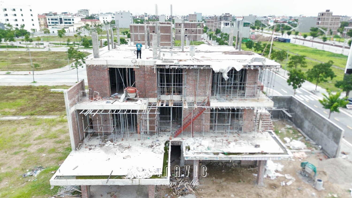 Thi công biệt thự 4 tầng 22m x 17m (CĐT: Mr.Lưu- Hải Dương) TCBT2250