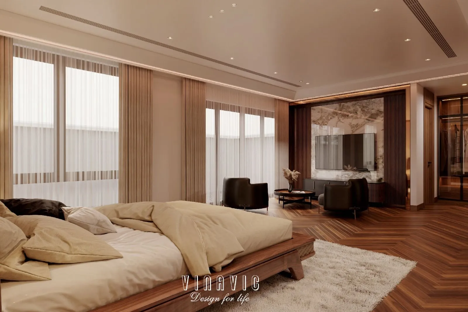 Lưu ý khi thiết kế phòng ngủ master hiện đại