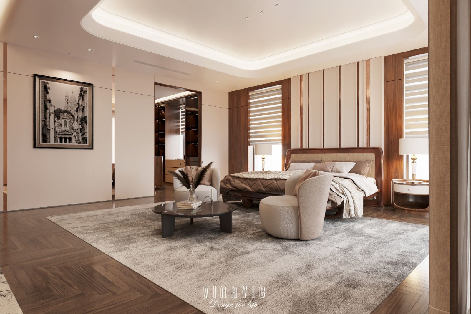 Mẫu thiết kế nội thất biệt thự hiện đại siêu sang 4 tầng 22x17m NT2334