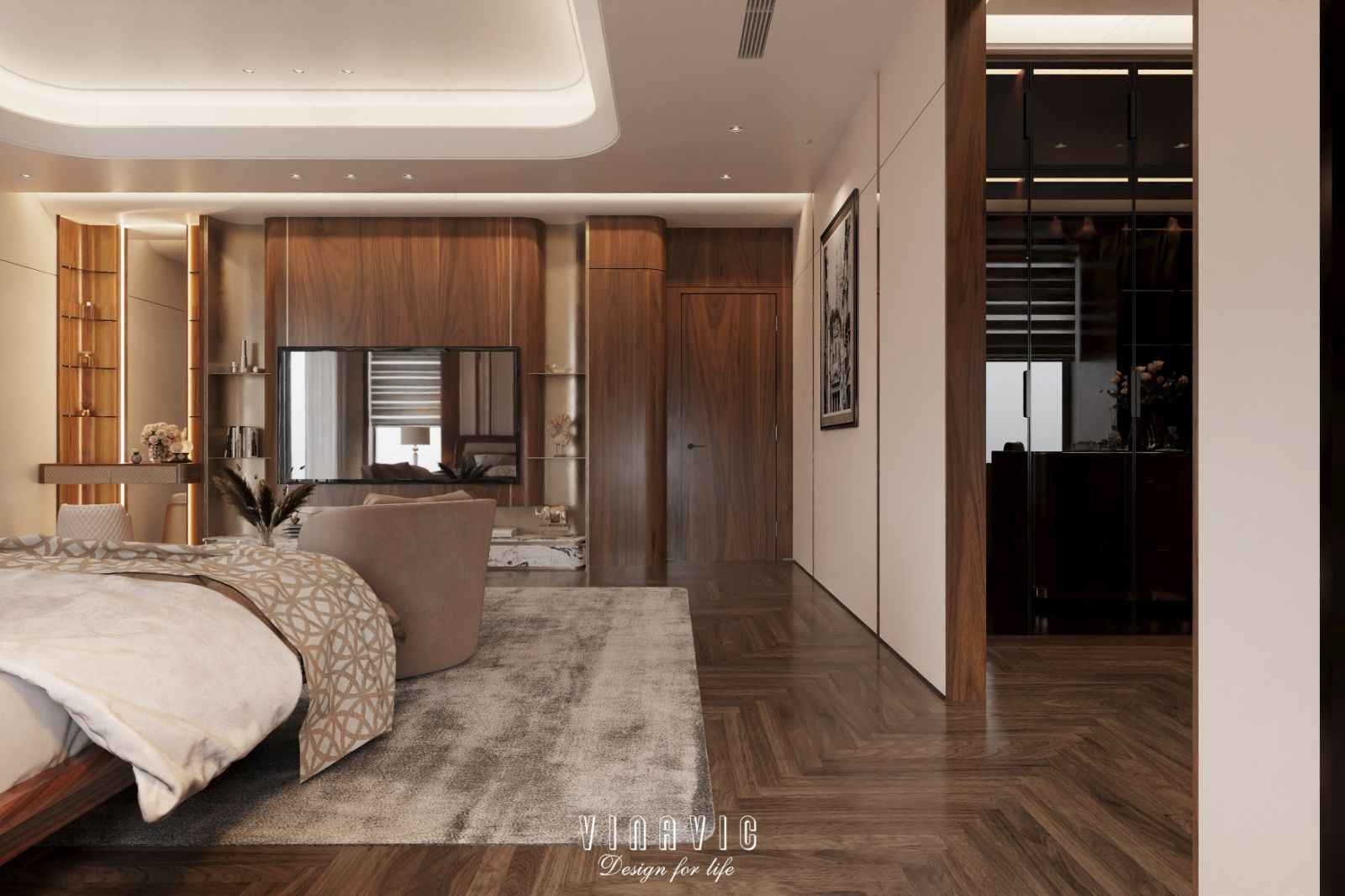 Mẫu thiết kế nội thất biệt thự hiện đại siêu sang 4 tầng 22x17m NT2334