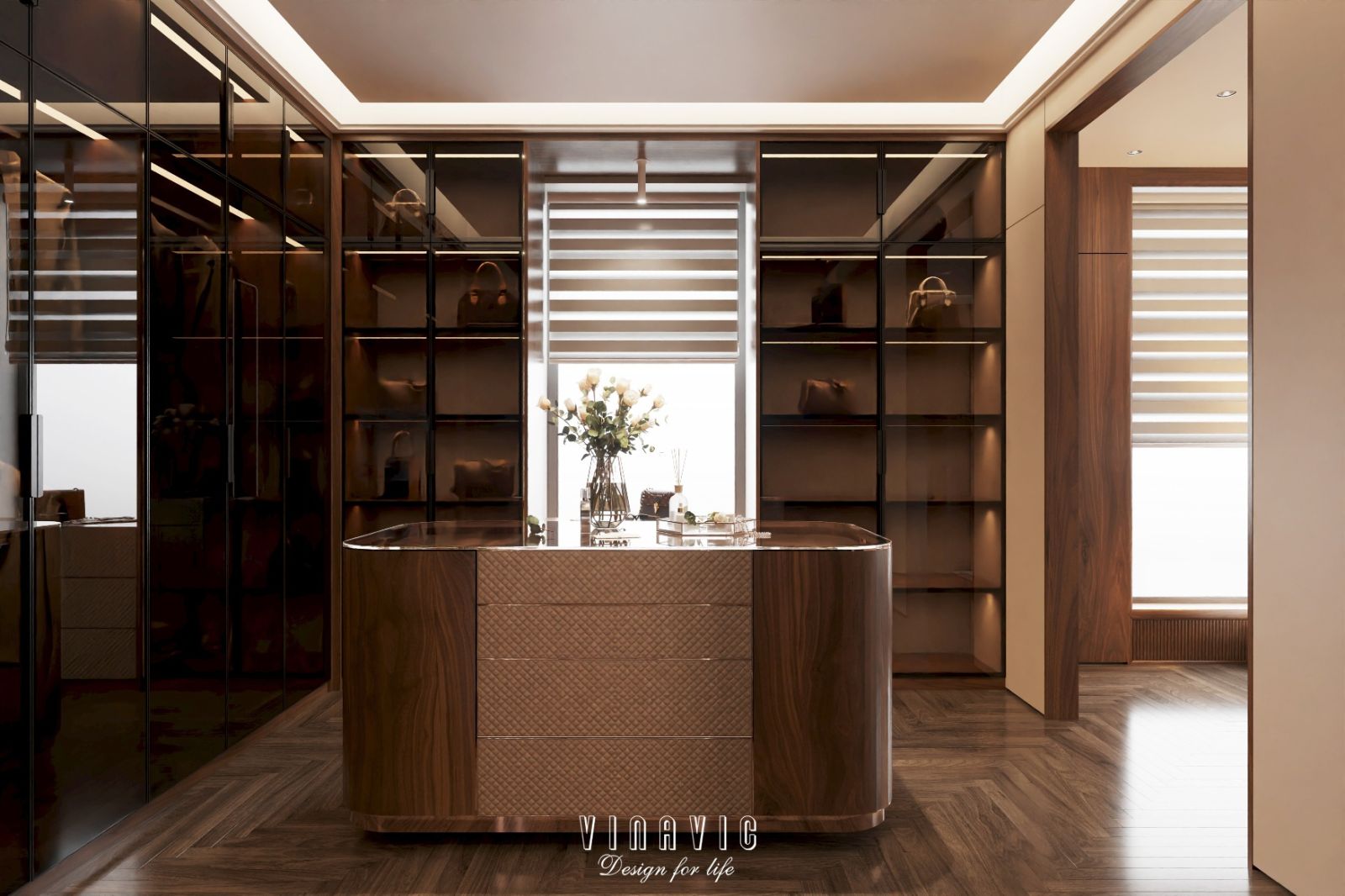 Mẫu thiết kế nội thất biệt thự hiện đại siêu sang 4 tầng 22x17m NT2334