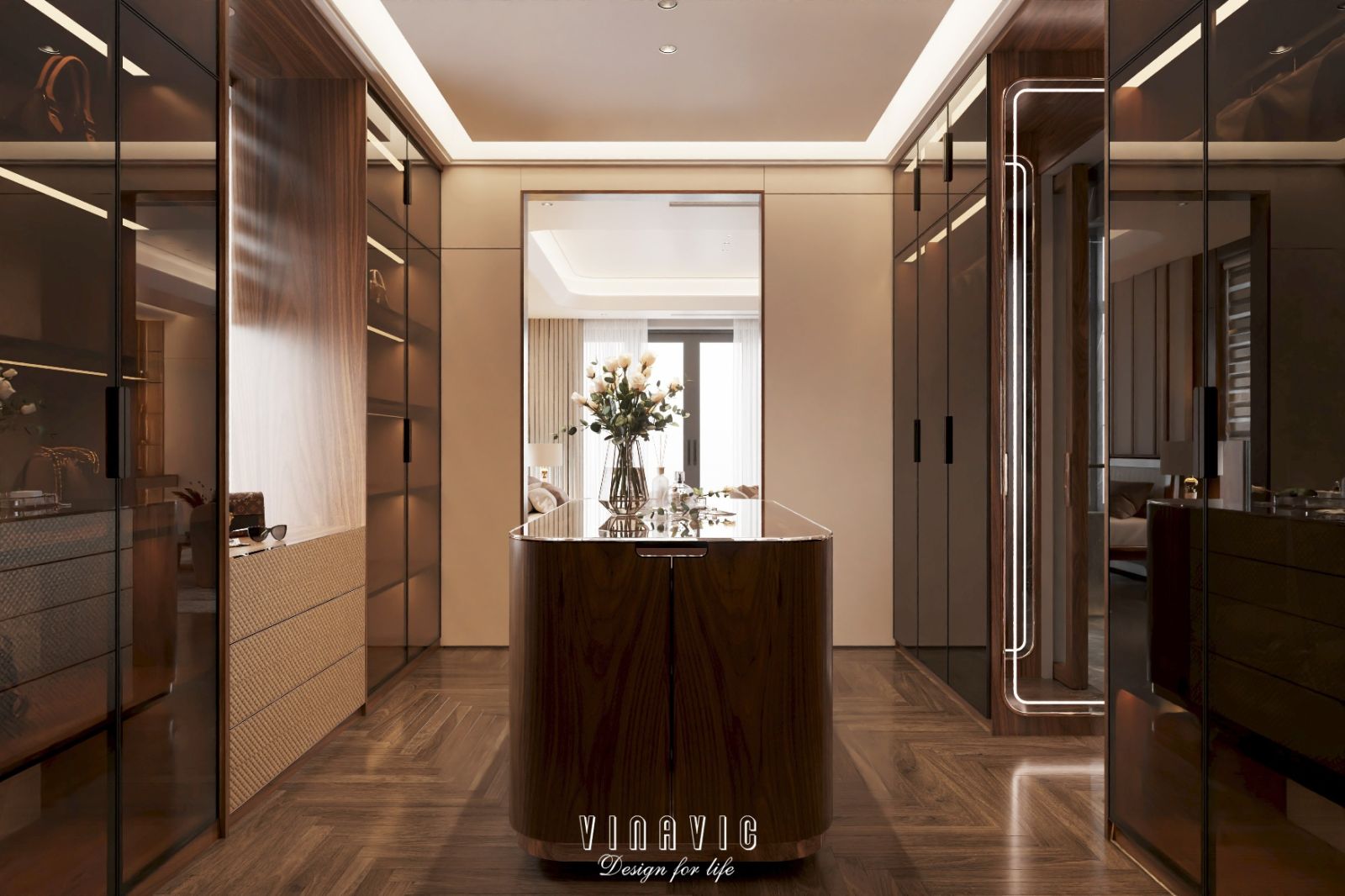 Mẫu thiết kế nội thất biệt thự hiện đại siêu sang 4 tầng 22x17m NT2334