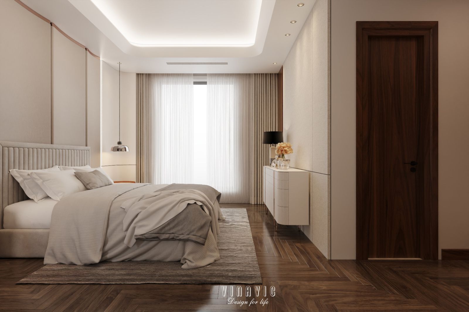 Mẫu thiết kế nội thất biệt thự hiện đại siêu sang 4 tầng 22x17m NT2334