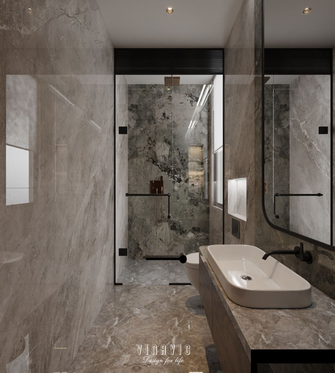 Mẫu thiết kế nội thất biệt thự hiện đại siêu sang 4 tầng 22x17m NT2334