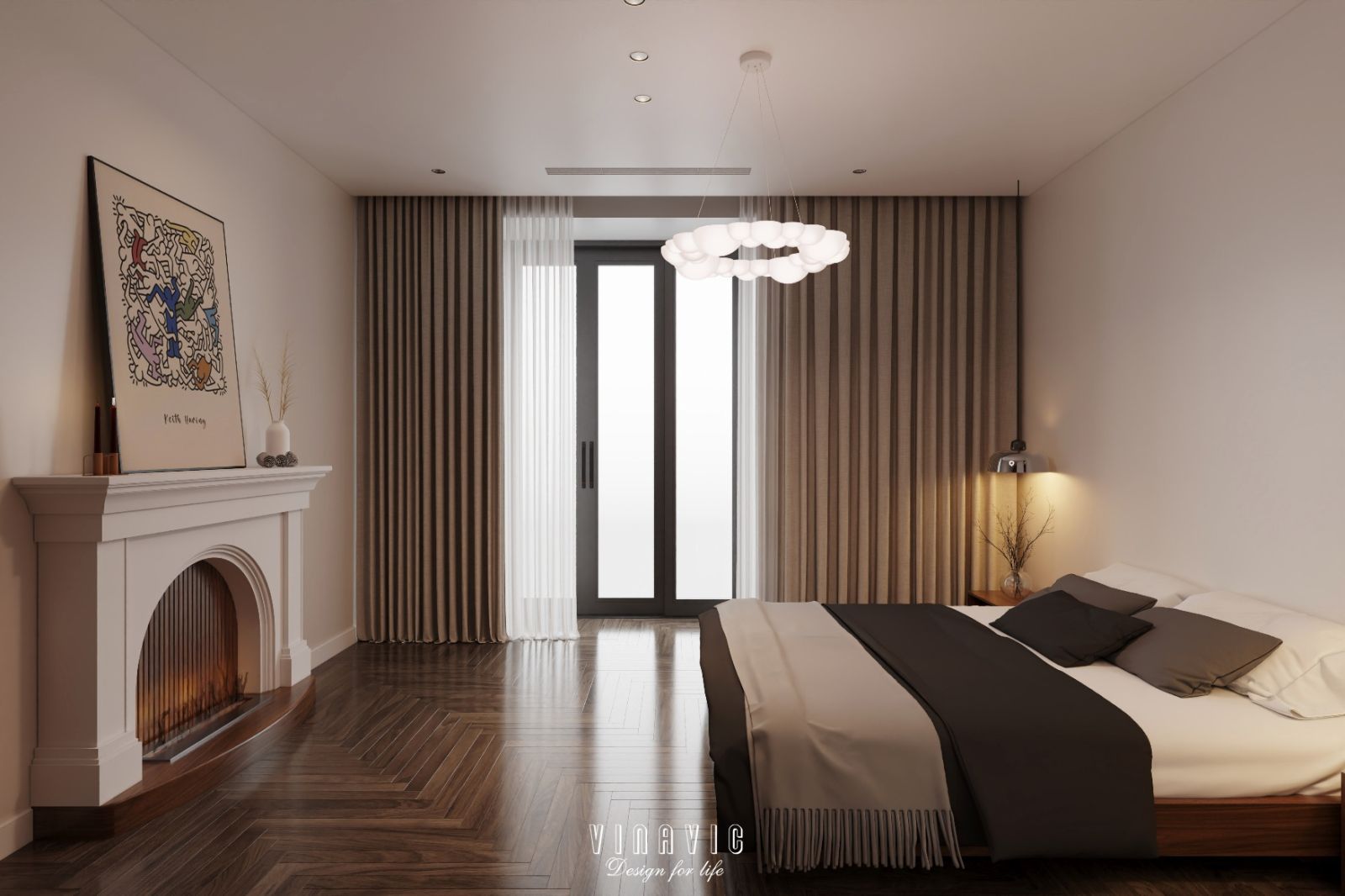 Mẫu thiết kế nội thất biệt thự hiện đại siêu sang 4 tầng 22x17m NT2334