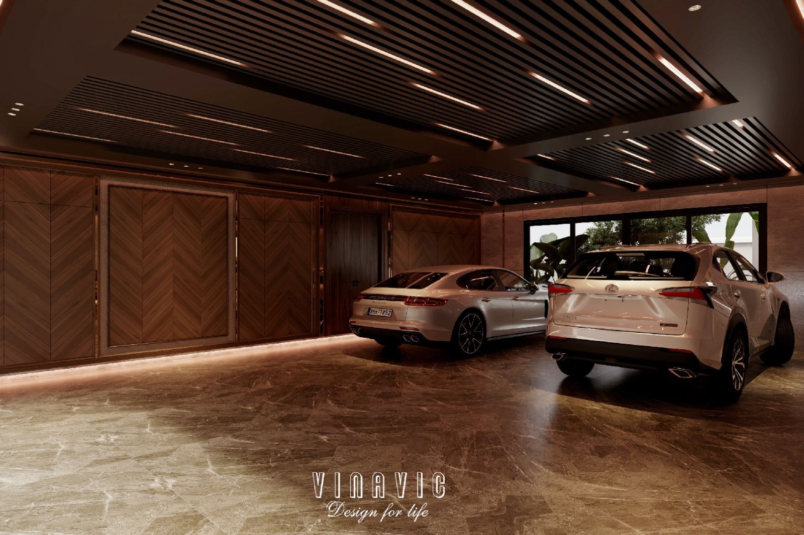 Mẫu thiết kế nội thất biệt thự hiện đại siêu sang 4 tầng 22x17m NT2334