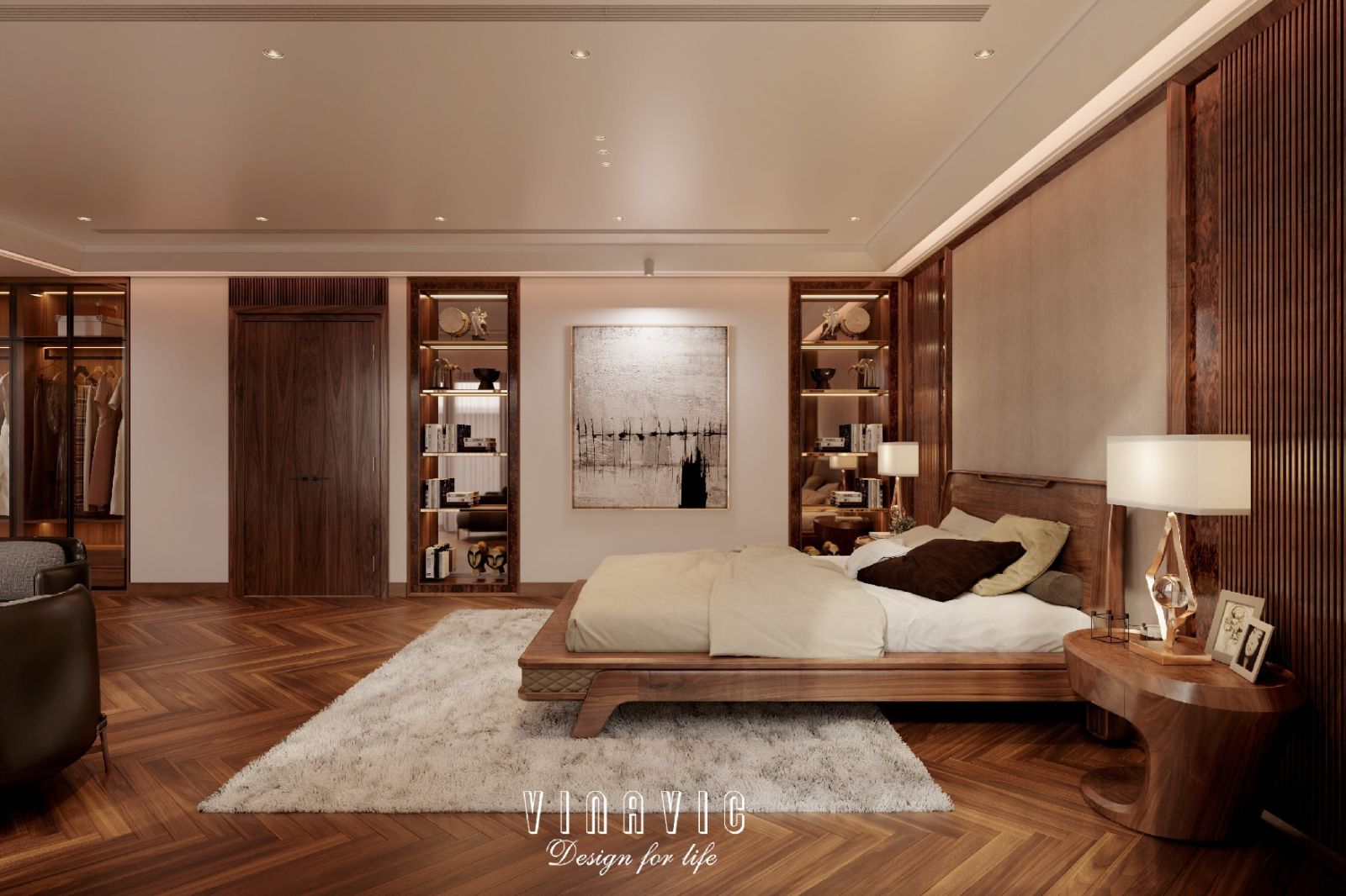 Mẫu thiết kế nội thất biệt thự hiện đại siêu sang 4 tầng 22x17m NT2334