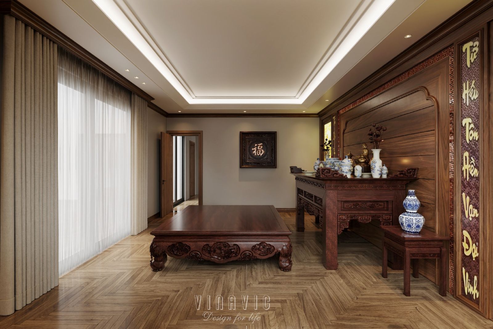 Mẫu thiết kế nội thất biệt thự hiện đại siêu sang 4 tầng 22x17m NT2334