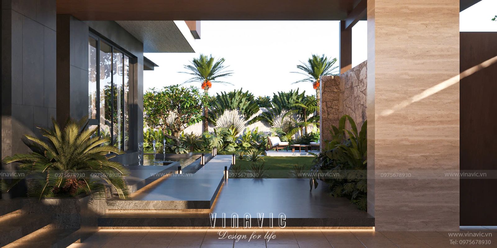 Tầng 1 có sự kết hợp hài hòa giữa không gian chung (khách – ăn) và tiện ích phụ trợ