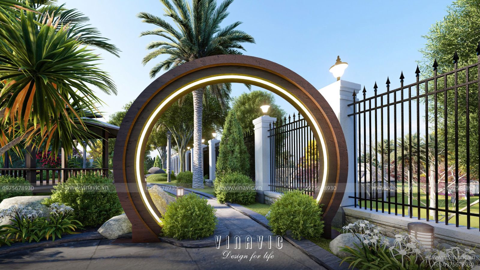 Tiểu cảnh sân vườn xanh mát – Điểm nhấn cho không gian sống